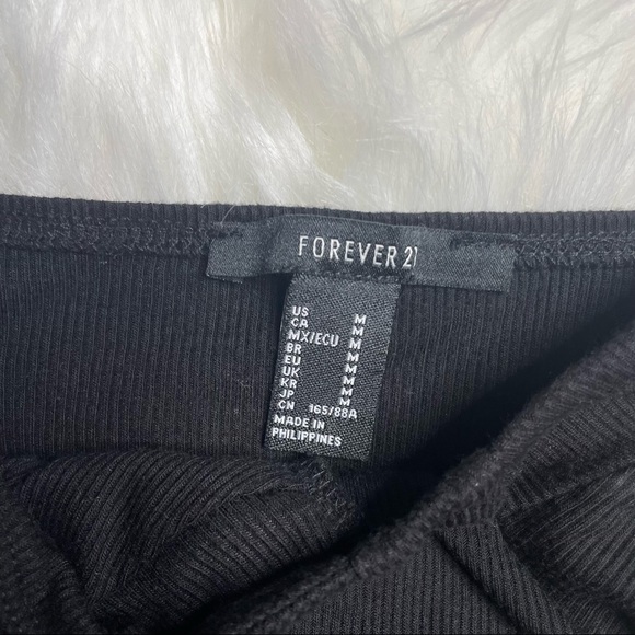 Black Ribbed Cami Bodysuit - Picture 3 of 6